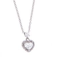Necklace Damiani Woman Minou Full Pavé form in White Gold Diamante 0.54 Ct 81095546 - 81095546